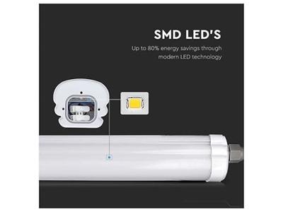 LED TL armatuur 120cm - 48W 5760lm (120lm/W) - IP65 - 4000K neutraal wit - Koppelbaar - Vervangt 200 Watt LED TL armatuur 120cm - 48W 5760lm (120lm/W) - IP65 - 4000K neutraal wit - Koppelbaar - Vervangt 200 Watt