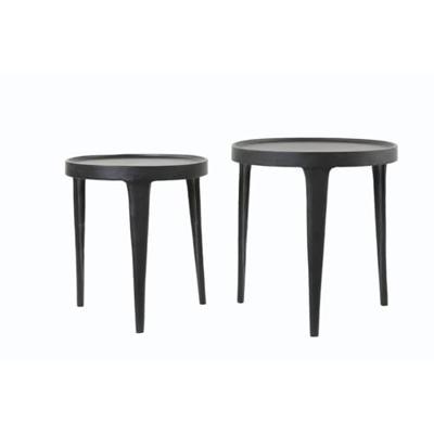 Light & Living Bijzettafel 'Tobias' Set van 2 stuks, zwart Light & Living Bijzettafel 'Tobias' Set van 2 stuks, zwart