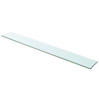 Wandschap transparant 100x12 cm glas - thumbnail