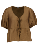 Blouse - Bruin - thumbnail