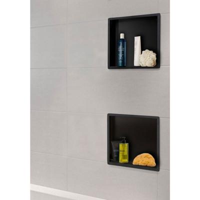 Wiesbaden Inbouwnis Exellence 30x30x10 cm Mat Zwart Wiesbaden Inbouwnis Exellence 30x30x10 cm Mat Zwart