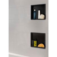 Wiesbaden Inbouwnis Exellence 30x30x10 cm Mat Zwart - thumbnail