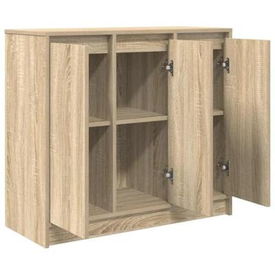 Dressoir 85x34x76 cm spaanplaat Sonoma eikenkleurig