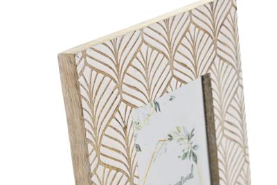 Fotolijsten DKD Home Decor 22,5 x 2 x 28 cm Kristal Bruin Wit Mangohout Stads Fotolijsten DKD Home Decor 22,5 x 2 x 28 cm Kristal Bruin Wit Mangohout Stads