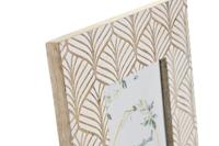 Fotolijsten DKD Home Decor 22,5 x 2 x 28 cm Kristal Bruin Wit Mangohout Stads - thumbnail