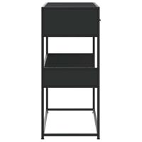 Wandtafel 90x35x80 cm bewerkt hout zwart - thumbnail