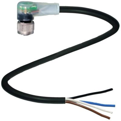 Pepperl+Fuchs 240802-0002 Sensor/actuator connector, geassembleerd Aantal polen (sensoren): 4 10 m 1 stuk(s)
