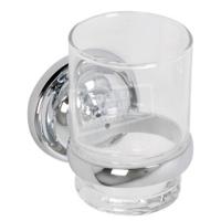 Bekerhouder Plieger Charleston Met Glas Chroom - thumbnail
