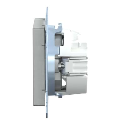 Merten MEG2301-0460 Wandcontactdoos System M Aluminium 1 stuk(s)