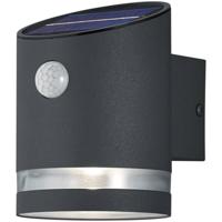 LED Tuinverlichting - Buitenlamp - Trion Salty - Wand - 3W - Warm Wit 3000K - Rond - Mat Zwart - RVS - thumbnail