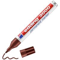 Edding 3000 permanent marker 1,5-3mm rond bruin - thumbnail