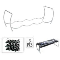 Excellent Houseware Wijnrek Stapelbaar Chroom - thumbnail