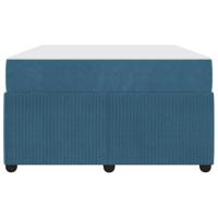 Bedframe met matras Blauw 120 x 190 cm Stof - thumbnail