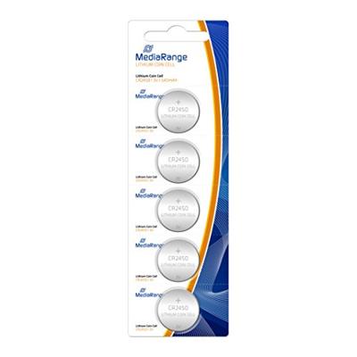 MediaRange Lithium knoopcellen, CR2450|3V, pak van 5