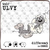 Nici glubschis pluchen sleutelhanger wolf ulvy, 10cm - thumbnail