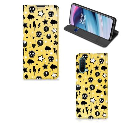 Mobiel BookCase OnePlus Nord CE 5G Punk Geel