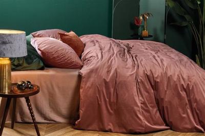 At Home At Home by BeddingHouse Cosy Corduroy Dekbedovertrek Roze 60 x 70 cm