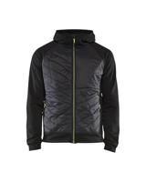 Blåkläder Hybride sweater 34632526 | Zwart/High-Vis Geel | Maat 4XL - 7330509713297 - thumbnail