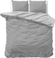 RoyalTextile - Twin Face Dekbedovertrek Micropercal - Grijs/Antraciet - 240 x 220 - thumbnail