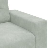 Bankstel met kussen 3 pcs Grijs 221 x 78 x 80 cm Velvet - thumbnail