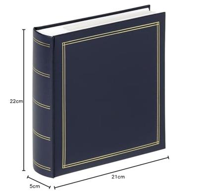 walther+ design ME-138-L Fotoalbum (b x h) 21 cm x 22 cm Blauw