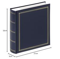 walther+ design ME-138-L Fotoalbum (b x h) 21 cm x 22 cm Blauw - thumbnail