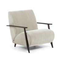 Kave Home Fauteuil 'Meghan' Rib, kleur Beige - thumbnail