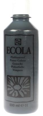 Talens Ecola plakkaatverf flacon van 500 ml, zwart