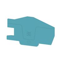 Weidmüller 2668820000 Afsluitplaat Blauw 20 stuk(s) - thumbnail
