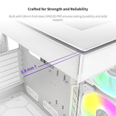 Montech KING 65 PRO Midi-Tower Tempered Glass ARGB Wit Montech KING 65 PRO Midi-Tower Tempered Glass ARGB Wit