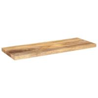 Tafelblad rechthoekig 90x40x2,5 cm massief mangohout - thumbnail