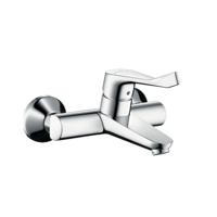 Hansgrohe Focus Care opbouw wandkraan met koppelingen met verlengde greep 12.1cm EcoSmart chroom 31913000 - thumbnail
