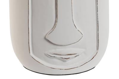 Vaas Home ESPRIT Wit Mangohout Modern Gezicht 15 x 15 x 45 cm