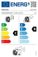 HANKOOK Tires so 225/65r16c 112r vantra lt ra18 - thumbnail