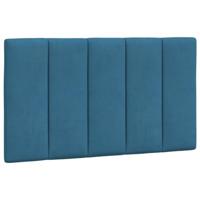 Bed met matras fluweel blauw 90x190 cm - thumbnail