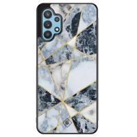 Samsung Galaxy A32 5G hoesje - Abstract marmer blauw - thumbnail