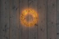 36Cmx5Cm Krans Zwart 800Led Classic Warm - 5M Aanloopsnoer - On / Dimmer / 8/16H Timer / Off Ip44 Trafo kerstverlichting Anna's Collection - Annas collection - thumbnail