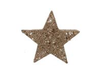 Ster met 20 lampjes goud 30 cm - thumbnail