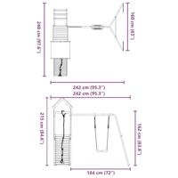Speelhuis geïmpregneerd grenenhout - thumbnail
