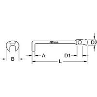KS Tools 517.9158 Klausleutel zonder draaipen 24 mm - thumbnail