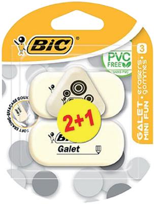 Gum bic galet pvc vrij 3 formaten Gum bic galet pvc vrij 3 formaten