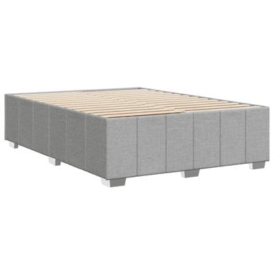 Bedframe zonder matras stof lichtgrijs 160x200 cm