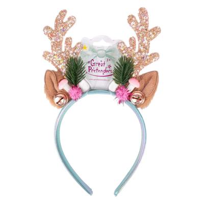 Great Pretenders Holiday rudolph haarband - roze/mint