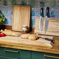 Siena HOME 89039212-298 Broodmes Treviso Zwart Lengte 210 mm - thumbnail