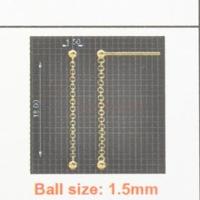 TFT Oorhangers Bolletjes Geelgoud Glanzend - thumbnail