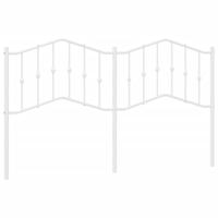 Hoofdbord 180 cm metaal wit - thumbnail