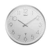 Mebus 19776 Wandklok Zendergestuurd 25 cm x 4 cm Zilver Slepend uurwerk (geluidsloos) - thumbnail