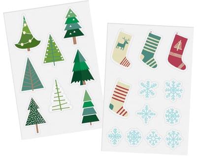 Raamstickers Kerst Winter Holly Jolly (20st)