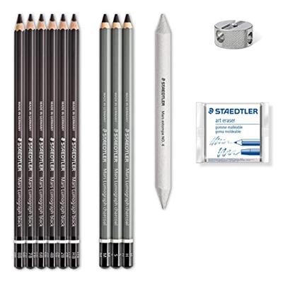 Staedtler Charcoal Set, set van 12 stuks Staedtler Charcoal Set, set van 12 stuks