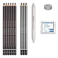 Staedtler Charcoal Set, set van 12 stuks - thumbnail